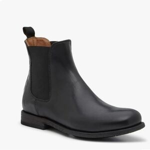 Frye Black Leather Ankle Booties